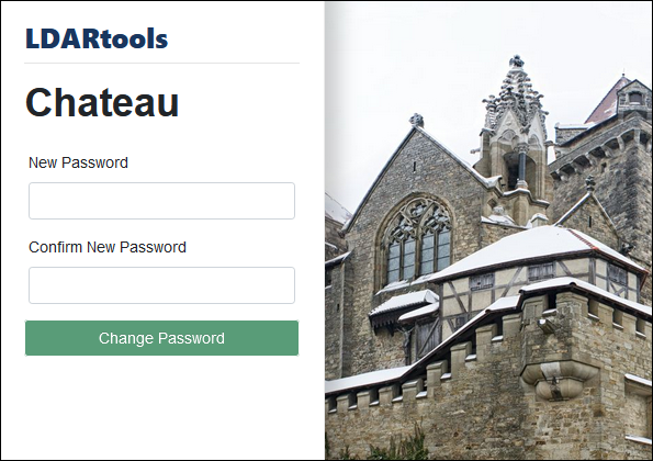 Reset password form