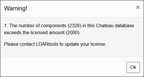 Exceeded component count