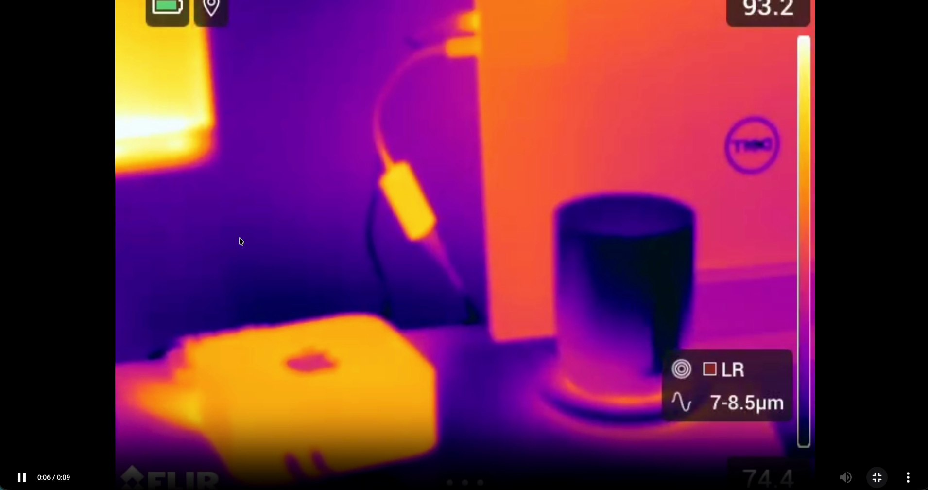 A survey video playing.